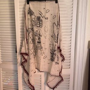 Madewell graphic linen scarf